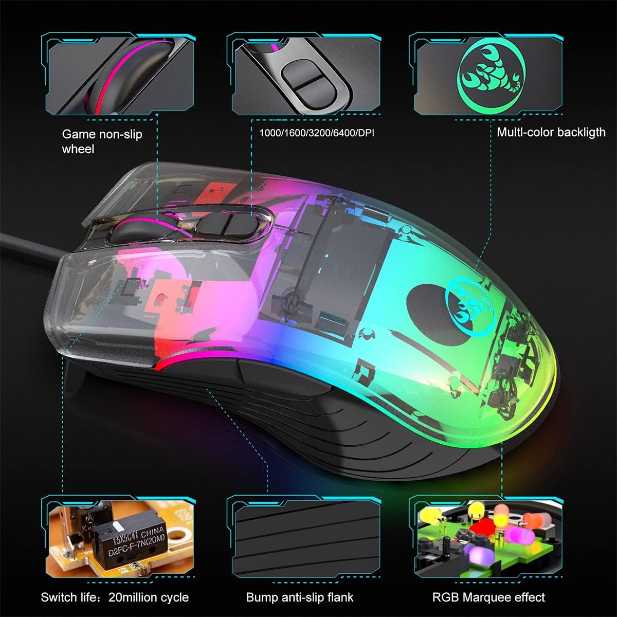 ScorpioFusion™ - Professional Optical Gaming Mouse