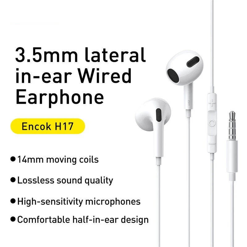 Baseus™ H17 – 3,5mm Kopfhörer mit Kabel 