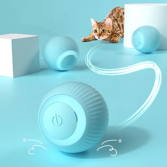  MeowTech™ Self-Rolling Cat Ball | Interactive Toy