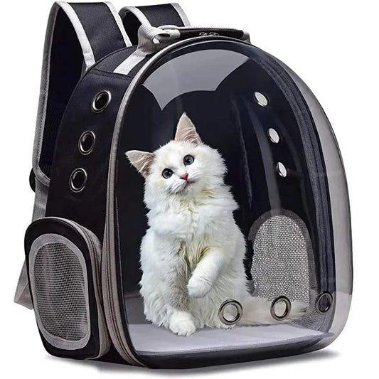 KittyLuxe™ - Cápsula Transparente para Gatos
