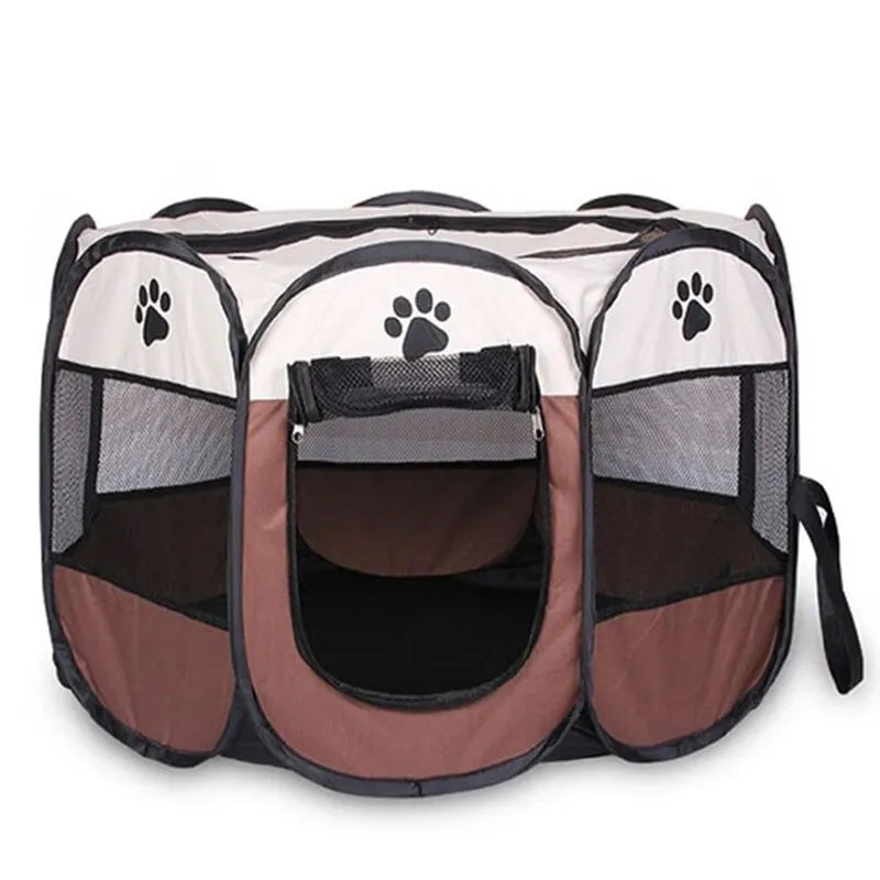 TailWaggers™ Foldable Fortress - Pet Kennel | Comfort