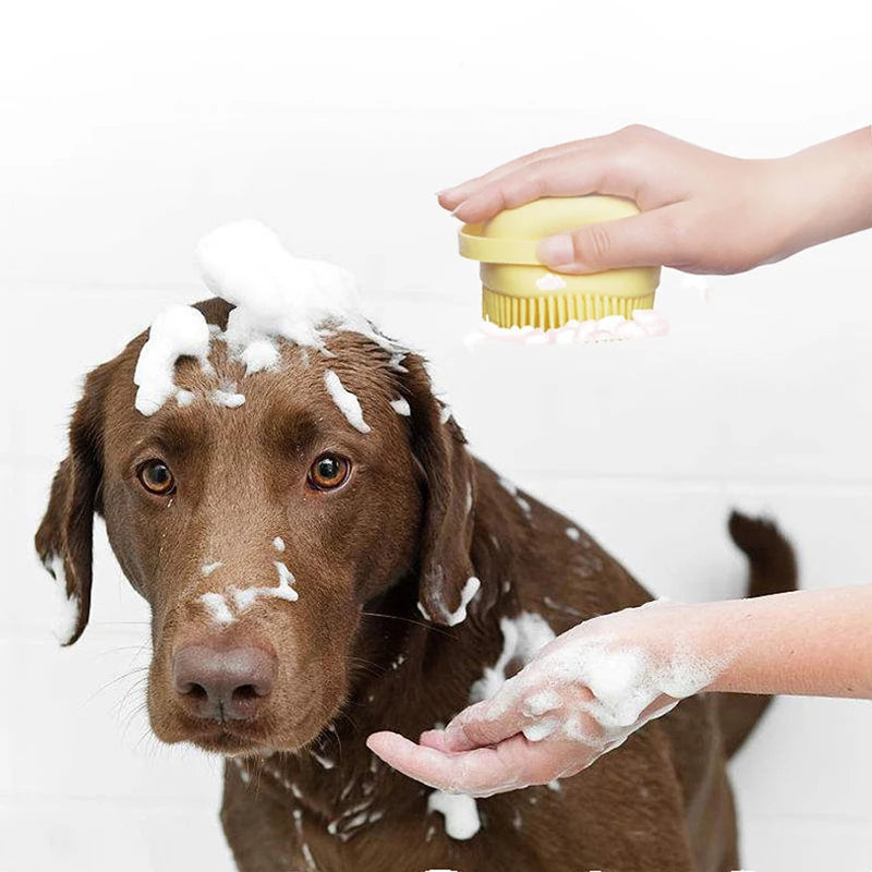 FurryFresh™ Shampoo Brush | Gentle Pet Bathing