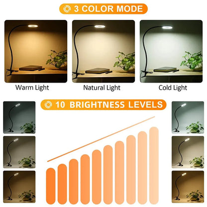 FlexiGlow™ - Lámpara de pinza LED 360°