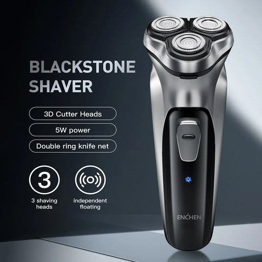 Blackstone™ - Afeitadora Rotativa Recargable 3D