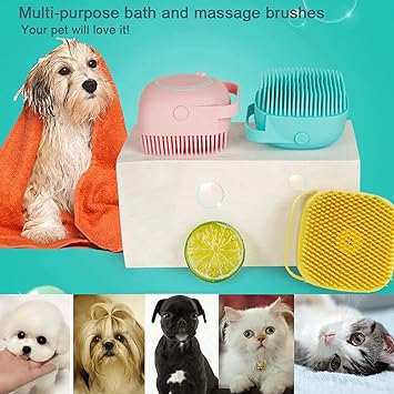 FurryFresh™ Shampoo Brush | Gentle Pet Bathing