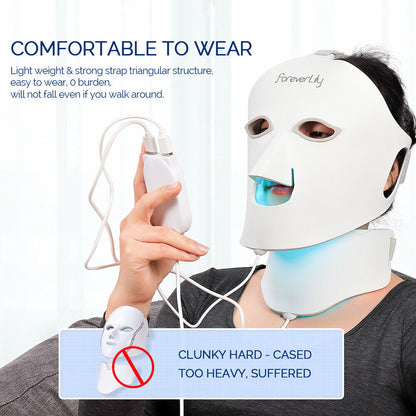 Foreverlily™ - Máscara de Silicona para Terapia de Luz Roja